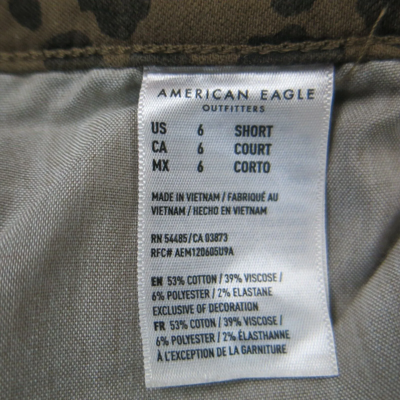 American Eagle Outfitters Womens Jeans Comfort Stretch Leopard Jeans Brown SZ 6