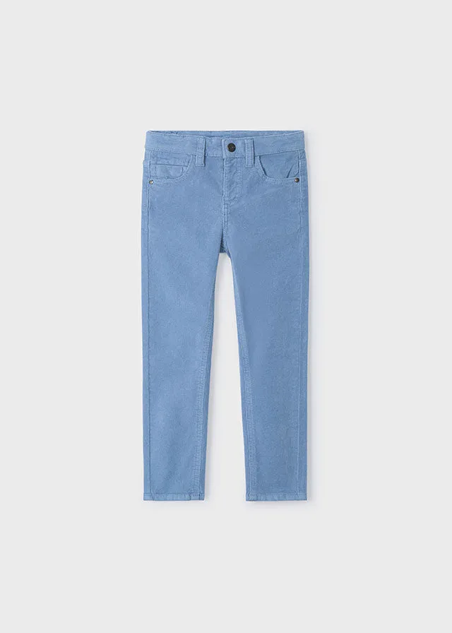 Basic Slim Fit Cord Trousers 5 Pocket