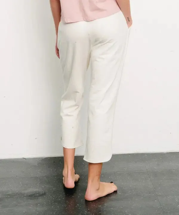 Brushed Organic Hemp Cropped Joggers