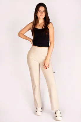 Colby Vanilla Cargo Lounge Pant - FINAL SALE