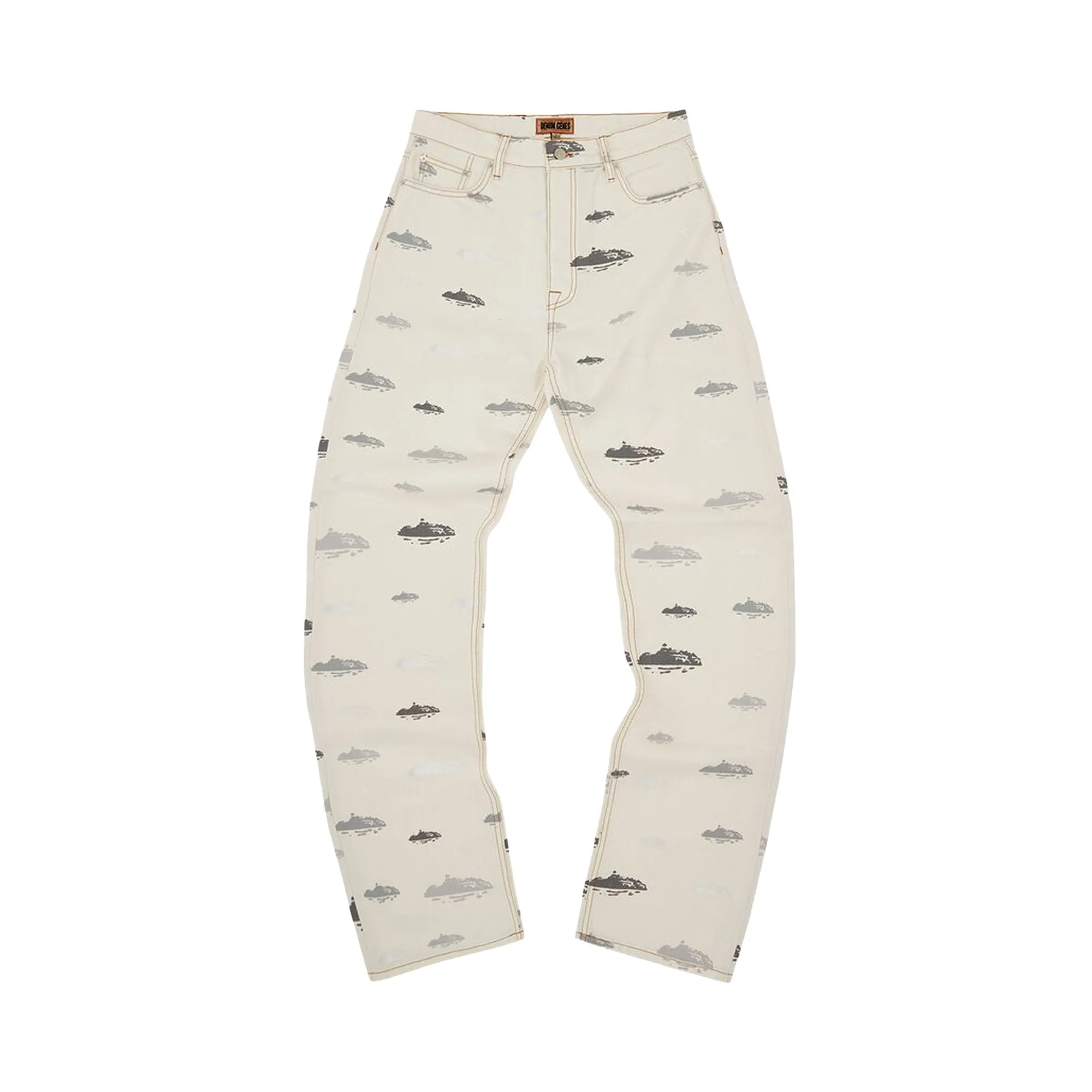 Corteiz Alcatraz Pattern Jeans White
