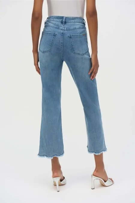Embellished Highrise Cropped Boot Jeans