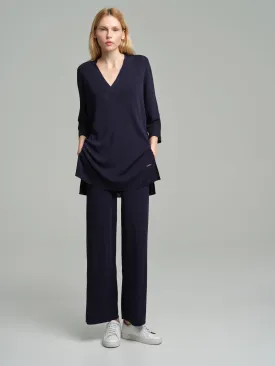Fancy-knitted trousers