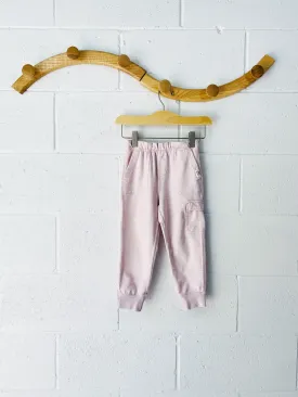 Heather Pink Cargo Sweatpants, 3 years