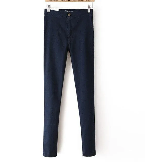 High Waist Sexy Slim Elastic Skinny Pants