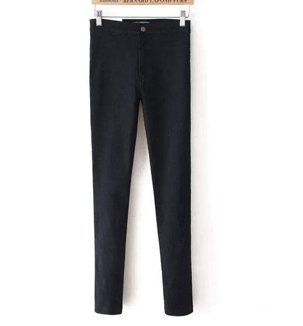High Waist Sexy Slim Elastic Skinny Pants