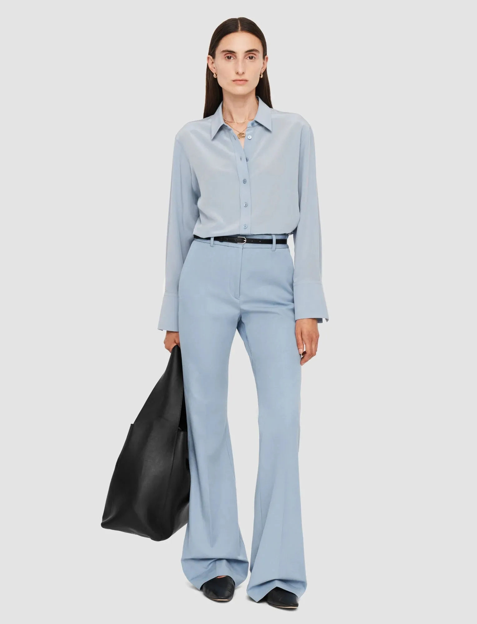 JOSEPH TARIFA GABARDINE STRETCH TROUSERS
