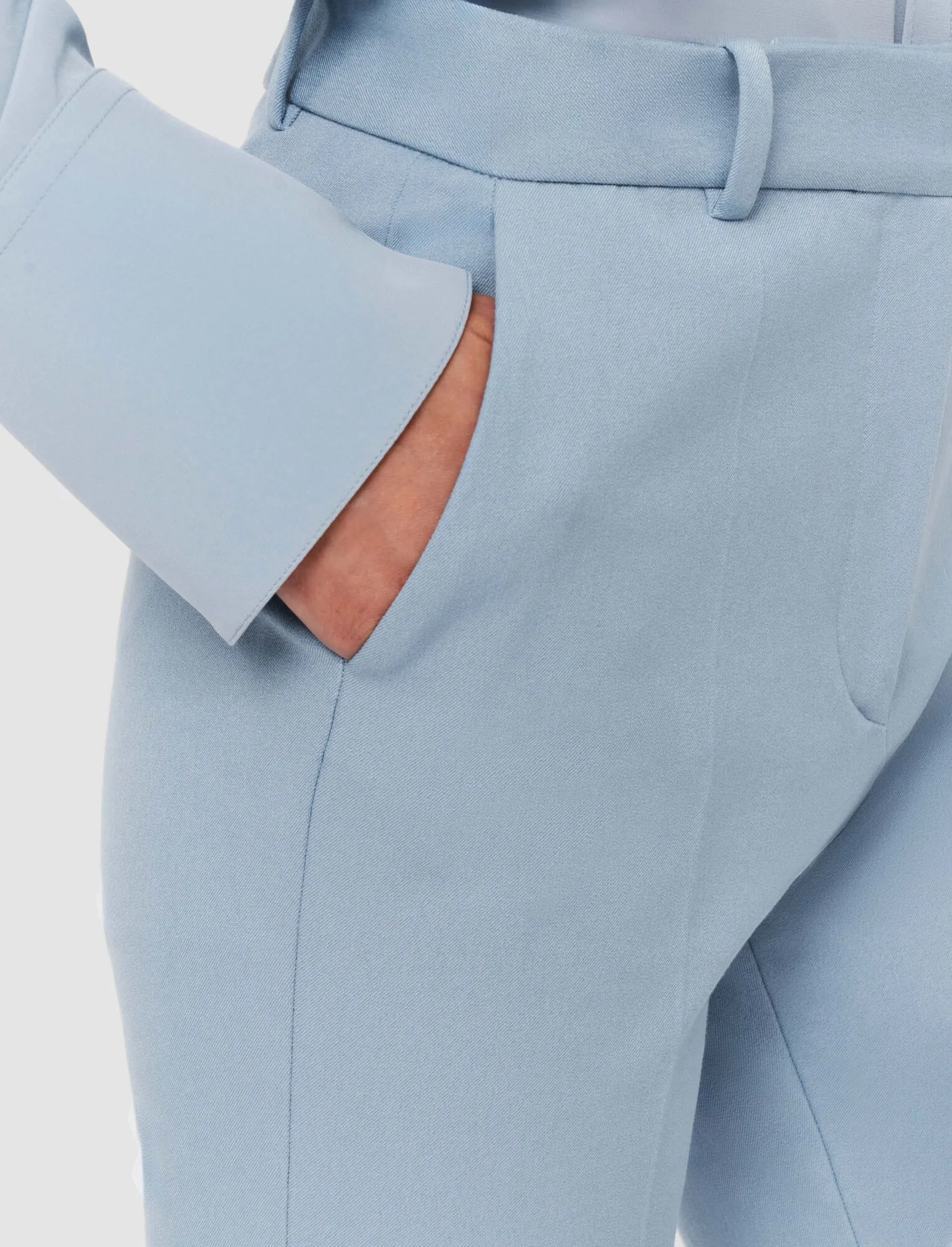 JOSEPH TARIFA GABARDINE STRETCH TROUSERS