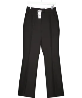 Karen Millen Black Tailored Kick Flared Trousers UK 10