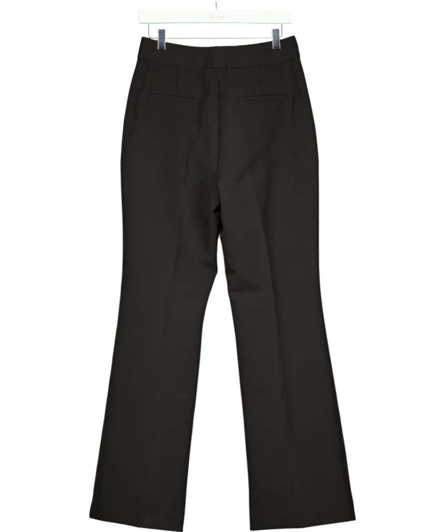 Karen Millen Black Tailored Kick Flared Trousers UK 10