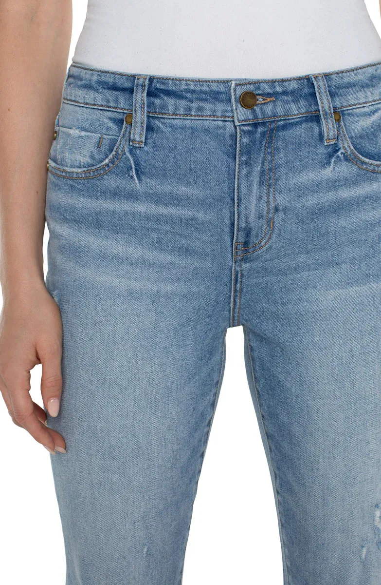 Liv Non-Skinny Skinny W/Fray Hem 25 Inch Inseam