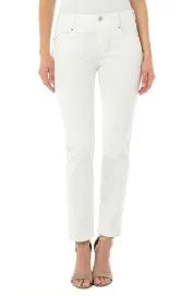 Liverpool White Gia Glider Slim Pant