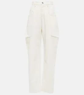MAISON MARGIELA straight leg high waist jeans, white
