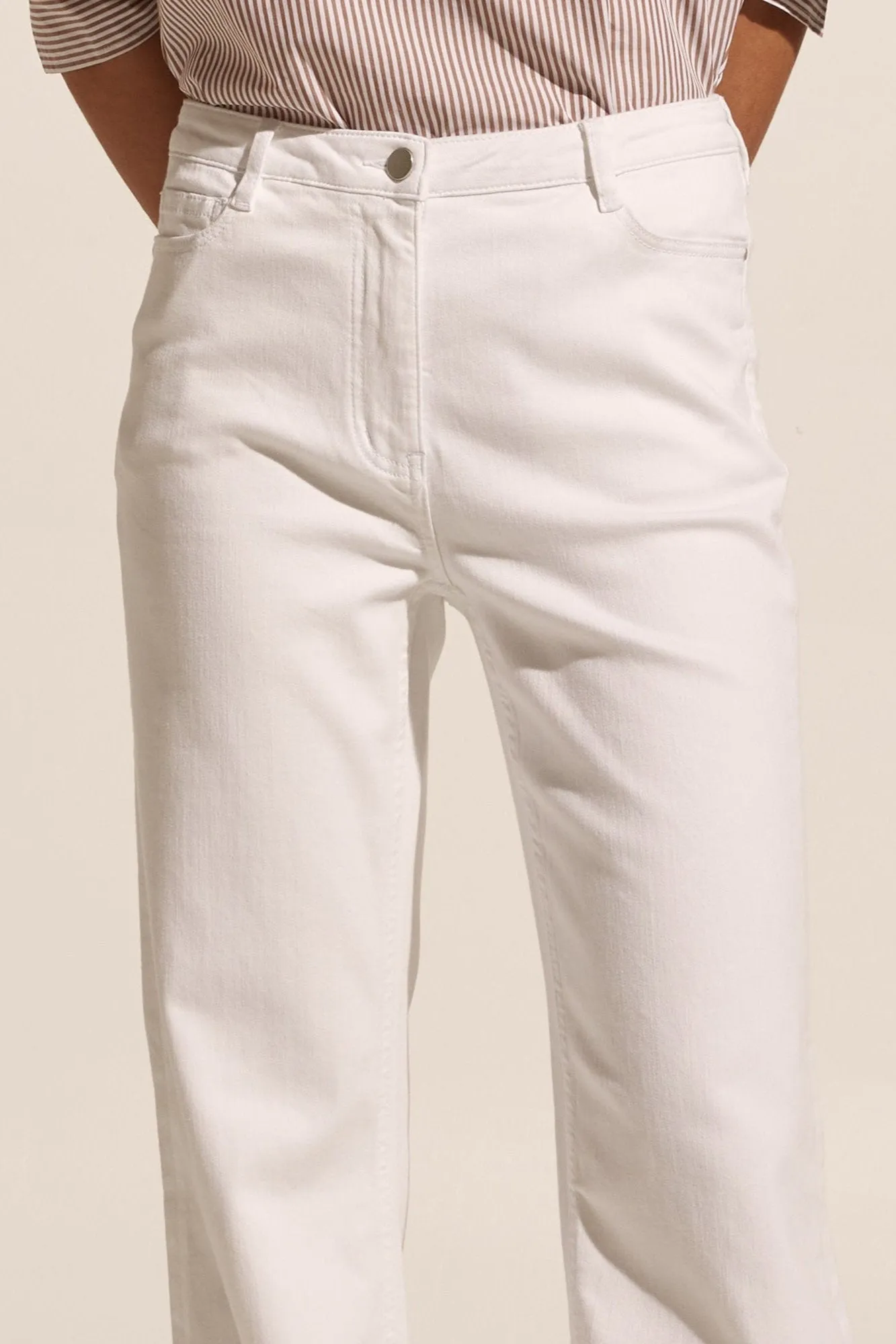 March Jeans in Porcelain