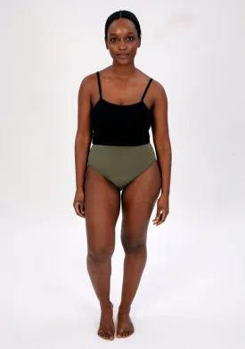 Olive High Waisted Period Pant - Super Heavy Absorbency