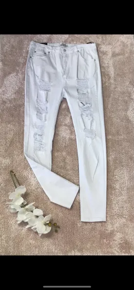 Plus White denim