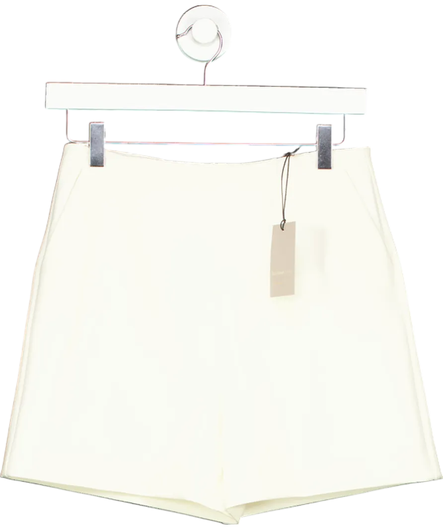 River Island Cream High Waisted Shorts UK 6
