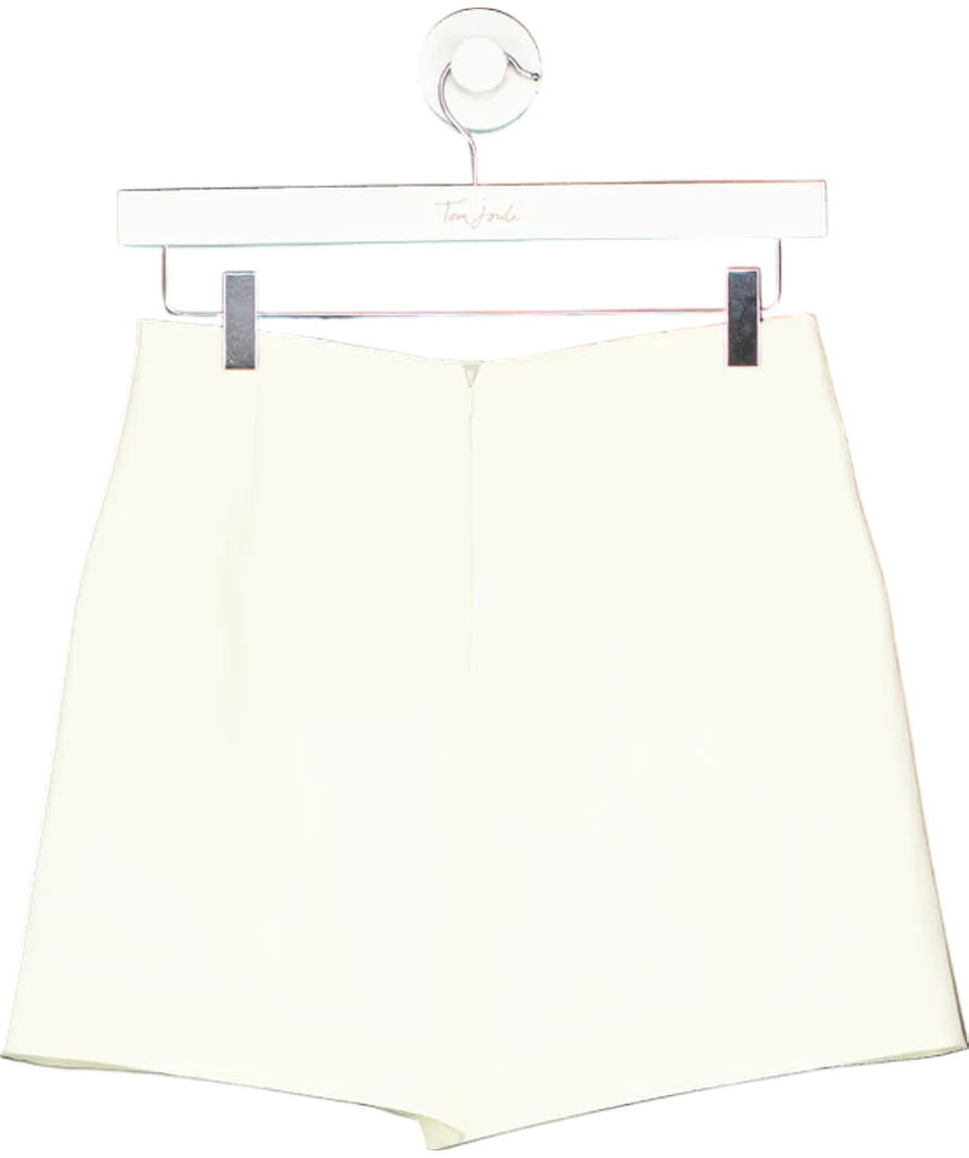 River Island Cream High Waisted Shorts UK 6