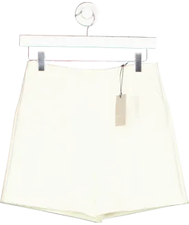 River Island Cream High Waisted Shorts UK 6