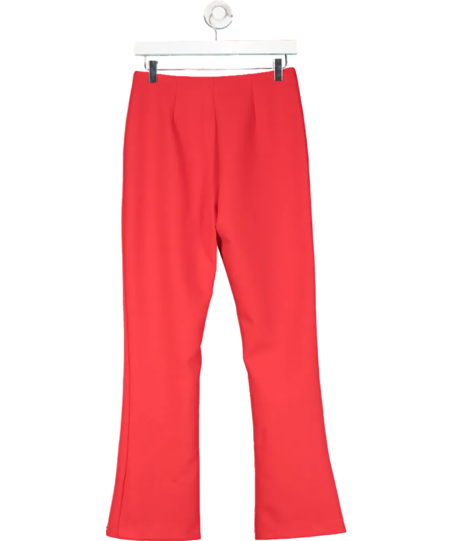 River Island Red Skinny Leg Trousers UK 8