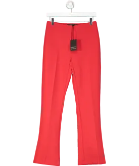 River Island Red Skinny Leg Trousers UK 8