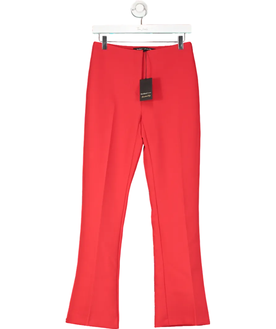 River Island Red Skinny Leg Trousers UK 8