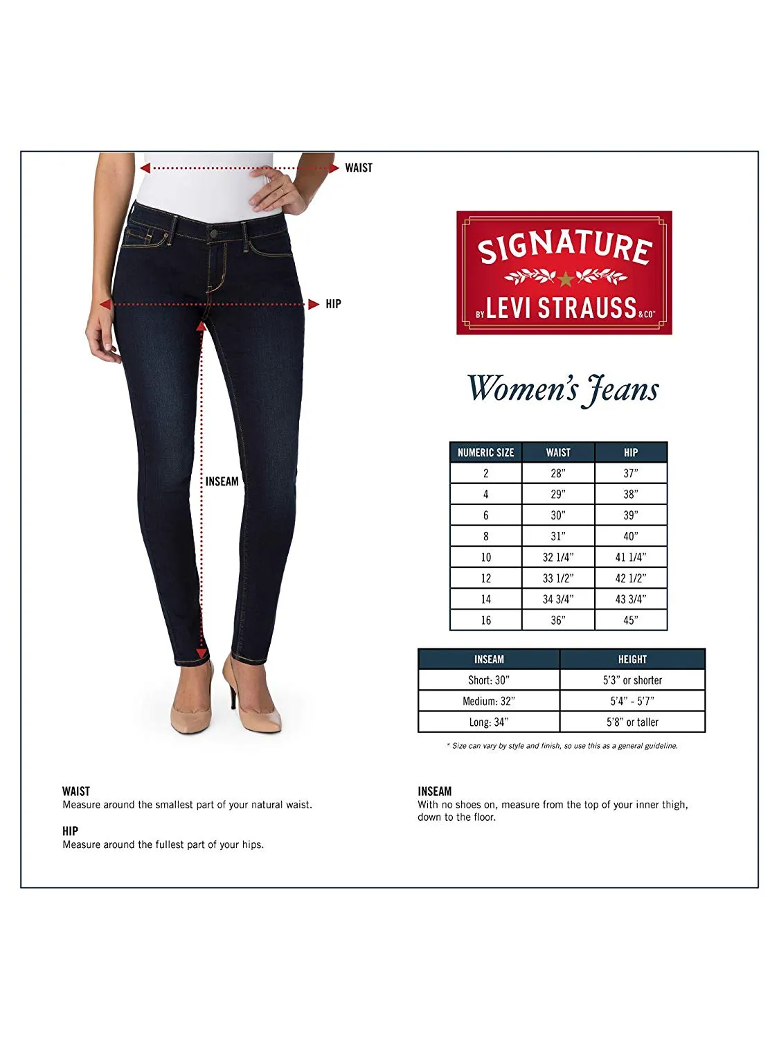 Signature by Levi Strauss & Co. Gold Label Women's Totally Shaping Pull-on Skinny Jeans