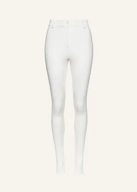 Skinny tailored trousers in cream
