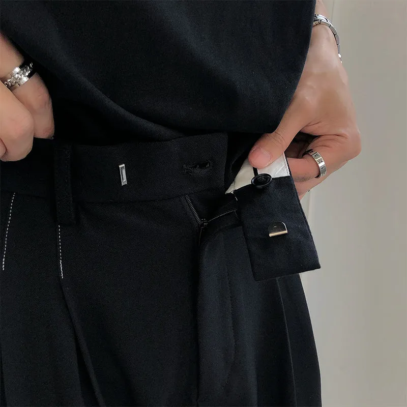 Straight Loose Wide-Leg Casual Pants