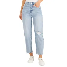 STYLE & CO. - Curvy-Fit Straight Cropped Mom Jeans