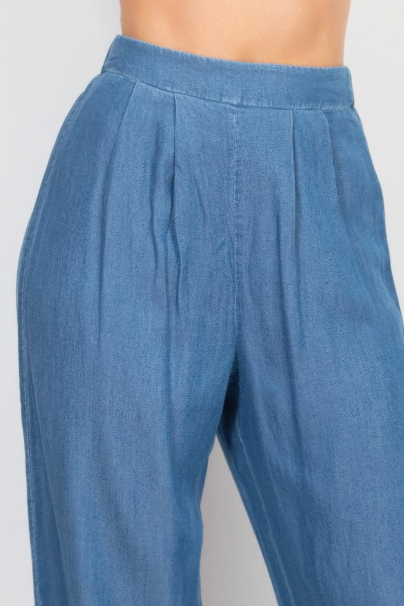 Tube Tied Top & Wide Pants Set