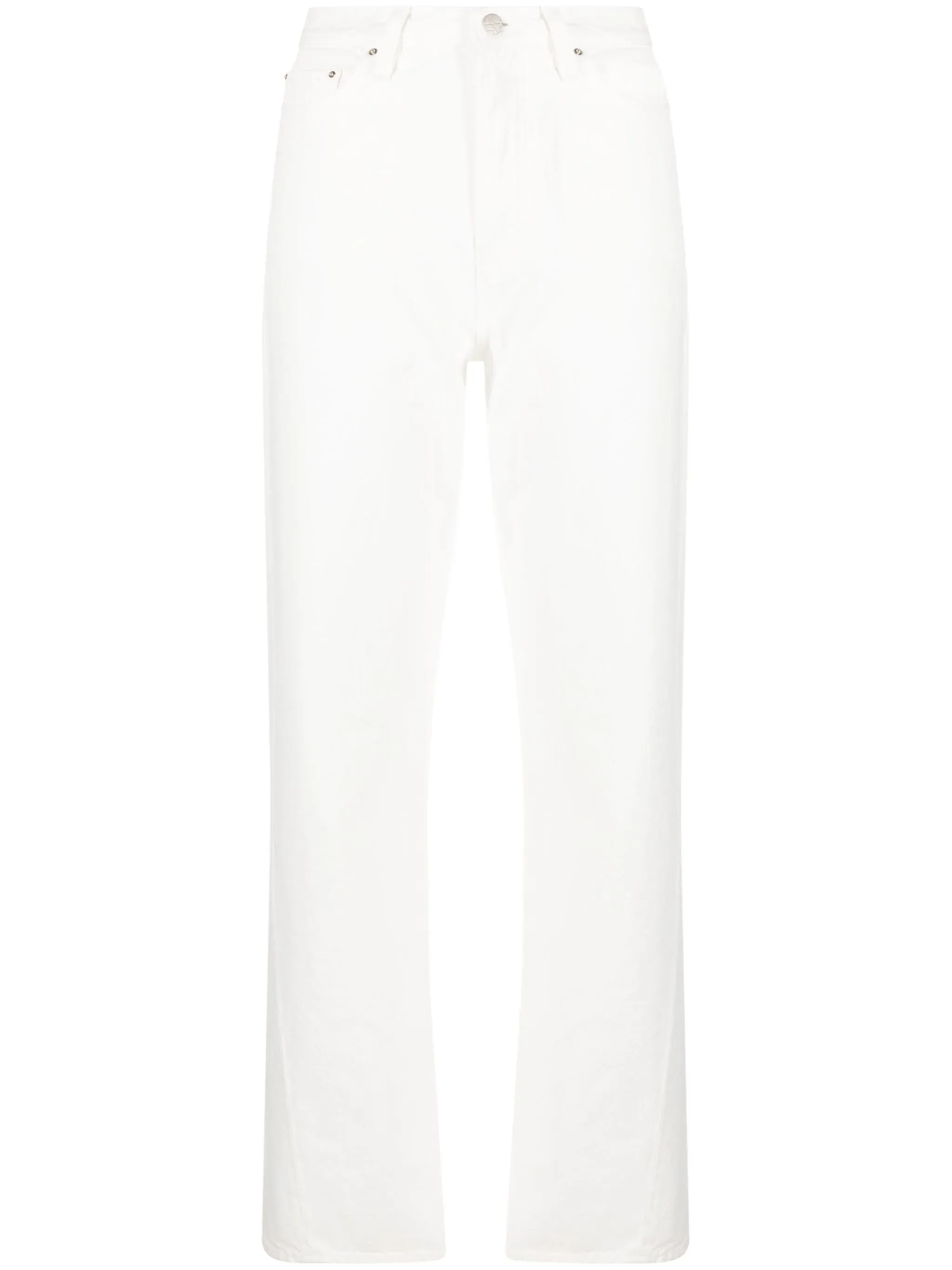 Twisted Seam Denim Full Length Jeans