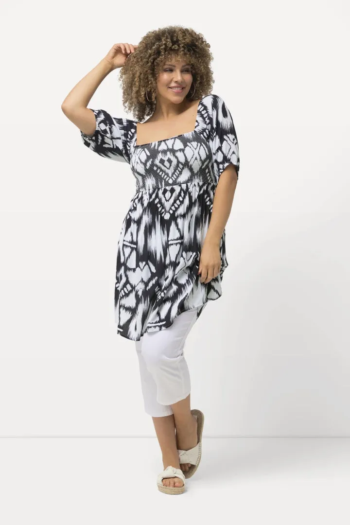 Ulla Popken Smocked Blouse