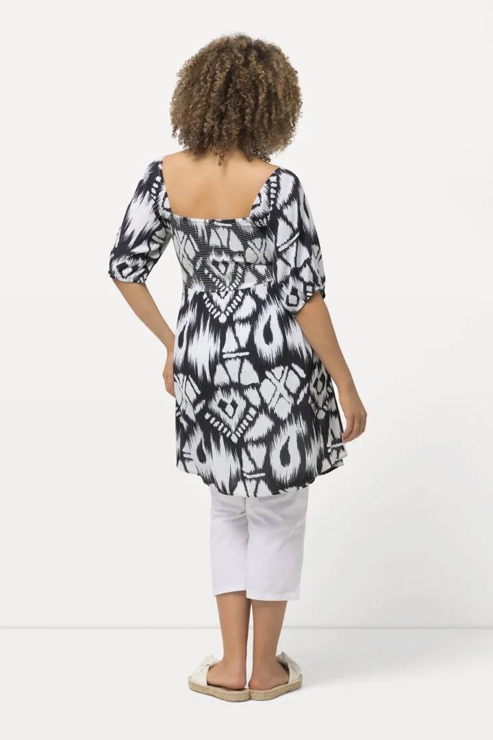Ulla Popken Smocked Blouse