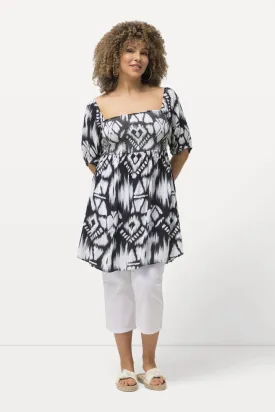 Ulla Popken Smocked Blouse