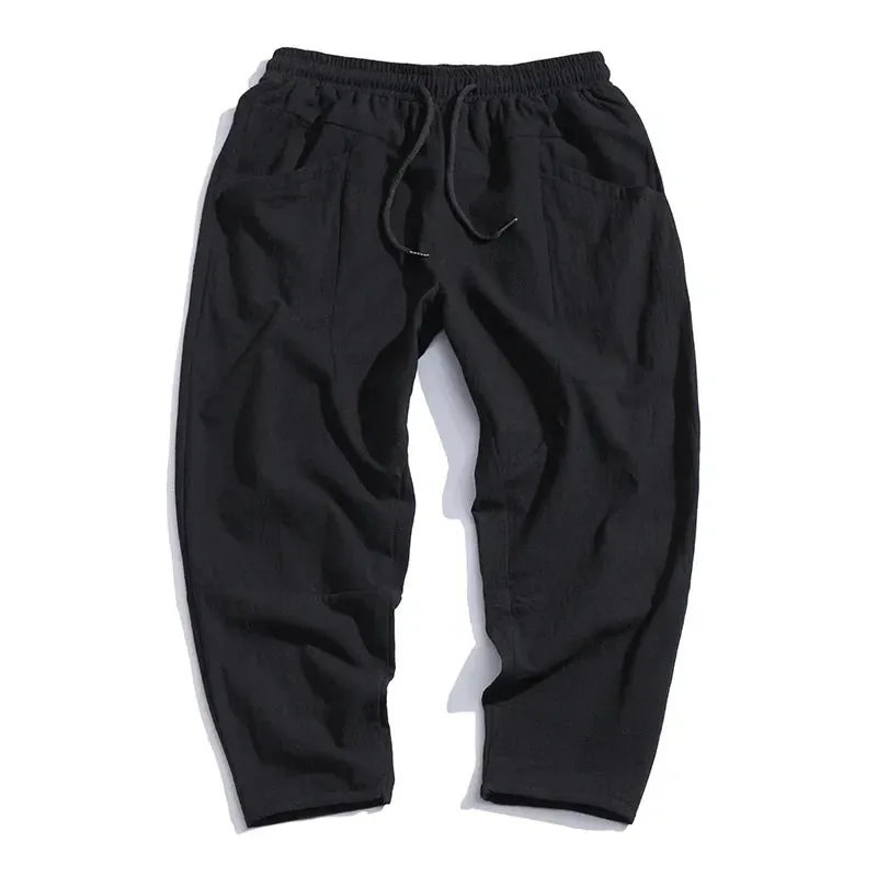 Urban Cropped Cotton Pants – Modern Fit for Everyday Comfort