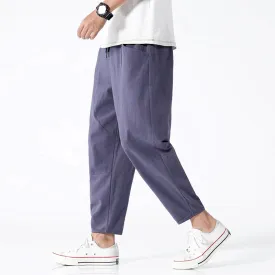 Urban Cropped Cotton Pants – Modern Fit for Everyday Comfort