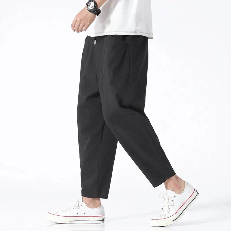 Urban Cropped Cotton Pants – Modern Fit for Everyday Comfort