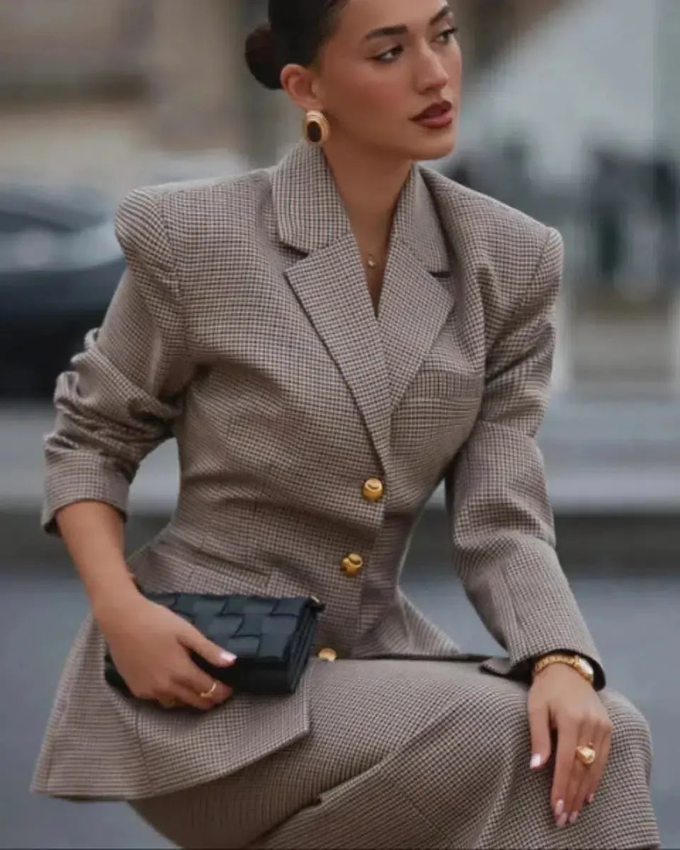 Valianne – Tailored fit – Checked blazer