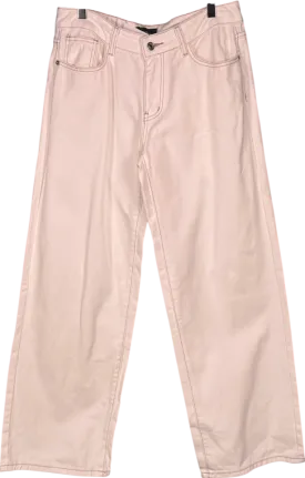 White Fox White Straight Leg Jeans UK M