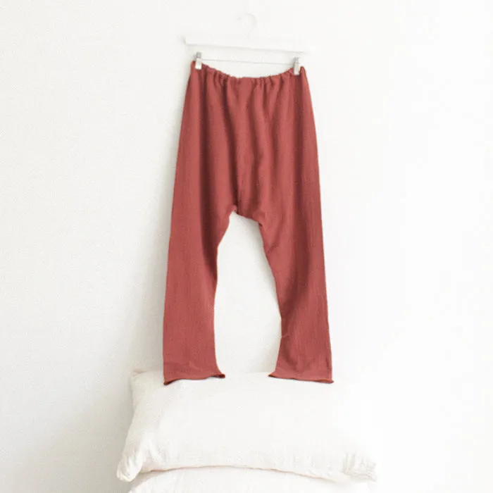 Woman By ADVICE Article Three Drawstring Pants Brick Brown