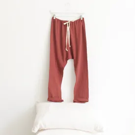 Woman By ADVICE Article Three Drawstring Pants Brick Brown