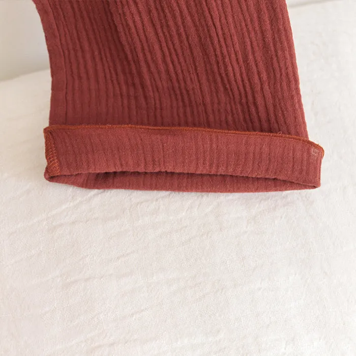 Woman By ADVICE Article Three Drawstring Pants Brick Brown