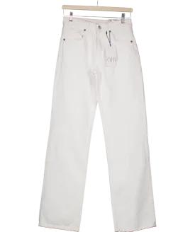 ZARA White Wide Leg Jeans UK 6